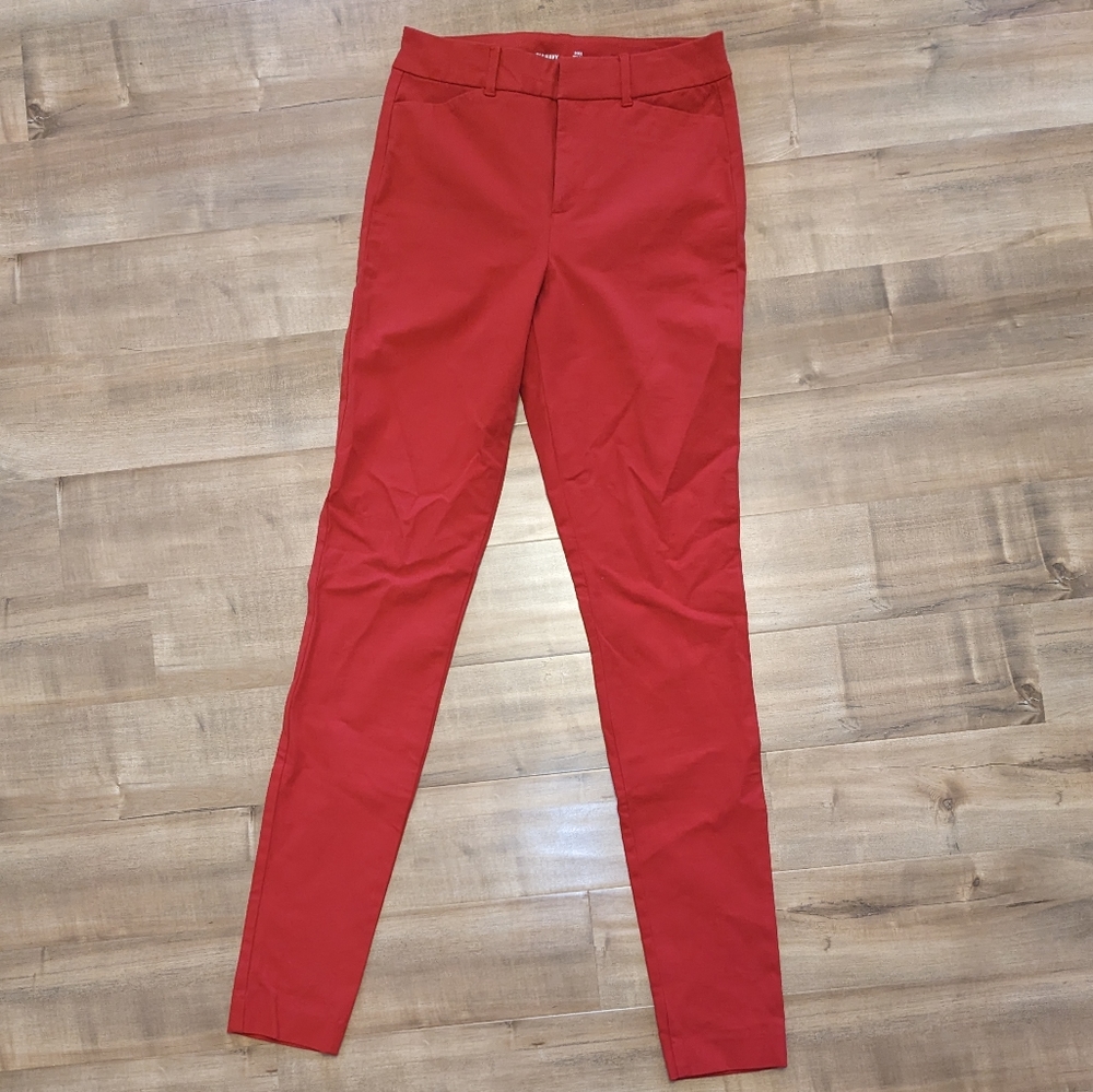 Old Navy Red High-Rise Pixie Pants- Tall